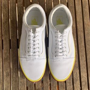 Vans Old Skool Off The_ White Yellow